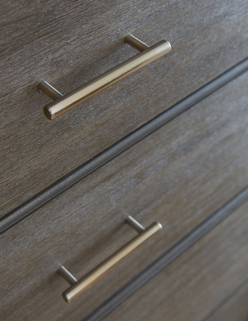 Nevis Five Drawer Chest in Sharkskin