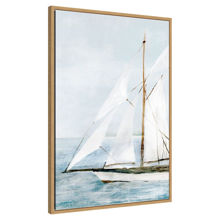 Sailboat on Calm Waters I by PI Studio Framed Canvas Wall Art