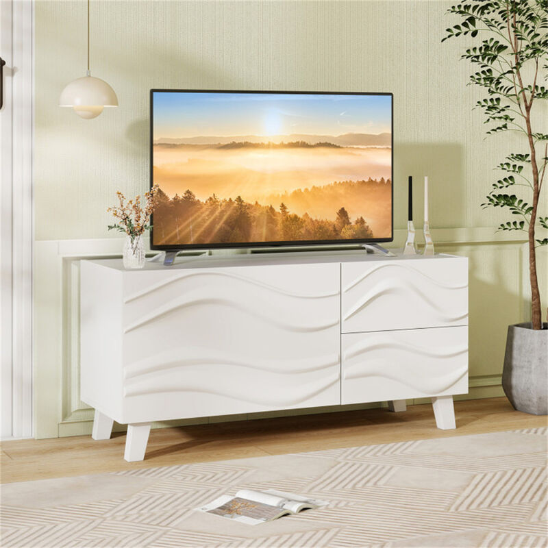 TV Storage Cabinet &ndash; Stylish Console with Drawers for Electronics and Accessories