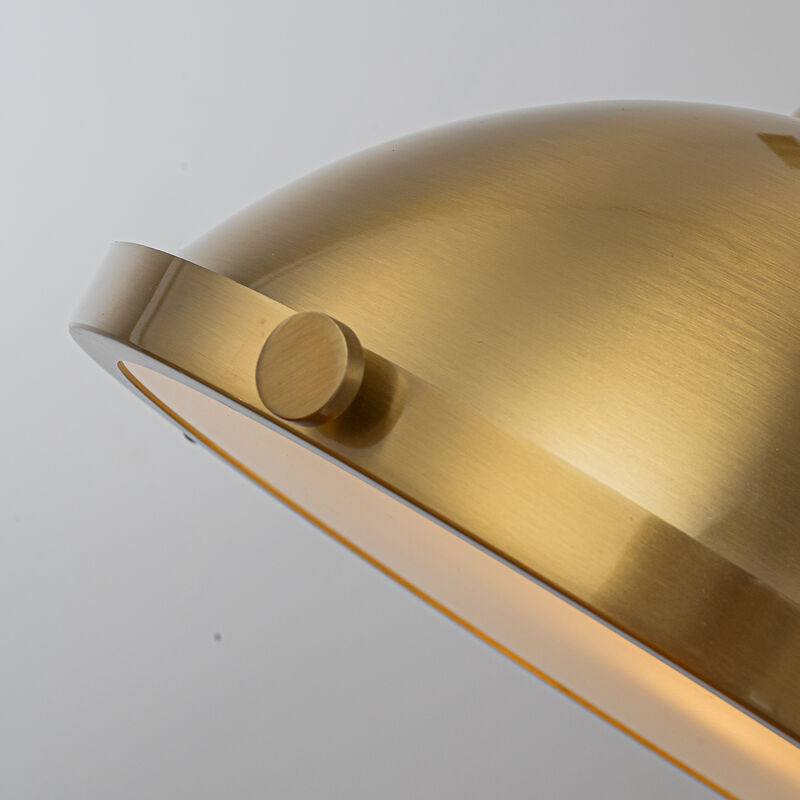 1-Light 13" Industrial Warm Brass Pendant Light Modern Farmhouse Single Dome Hanging Ceiling Light For Kitchen Island and Dining Room image number 5