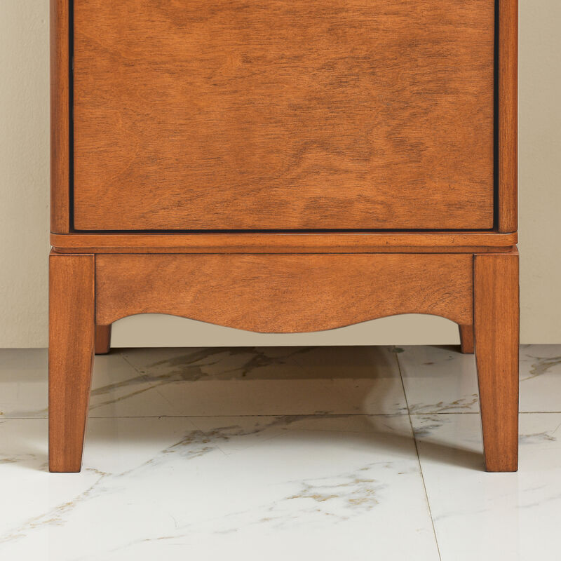 Streamdale Bathroom Floor & Linen Cabinet, Adjustable Shelves
