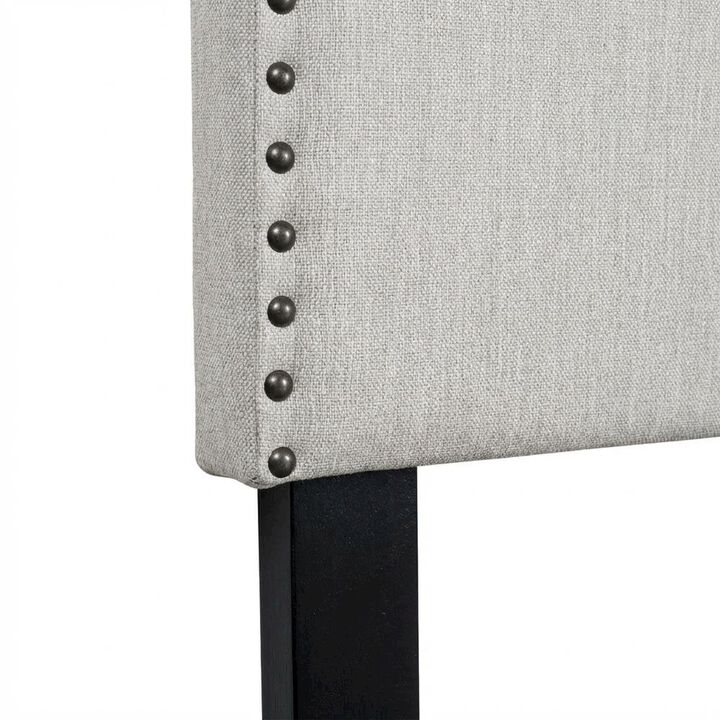 FurniFact Off Upholstered Twin Headboard with Soft Fabric and Classic Design