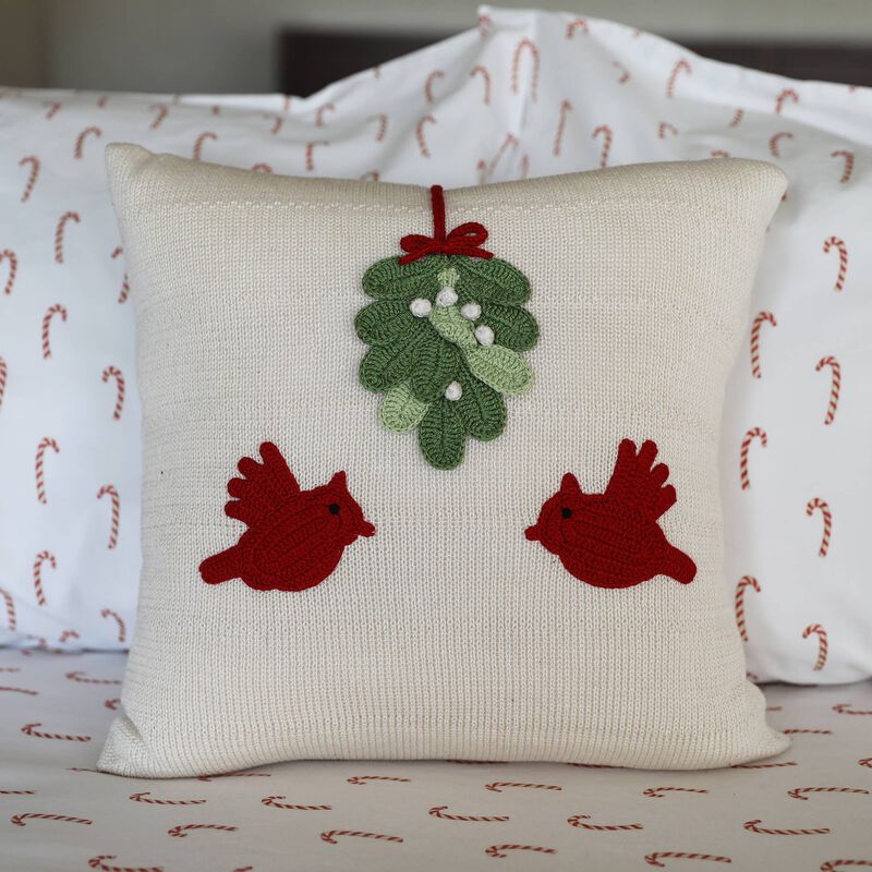 Handmade Cardinal Christmas Pillow, 14", Holiday Decorations image number 1