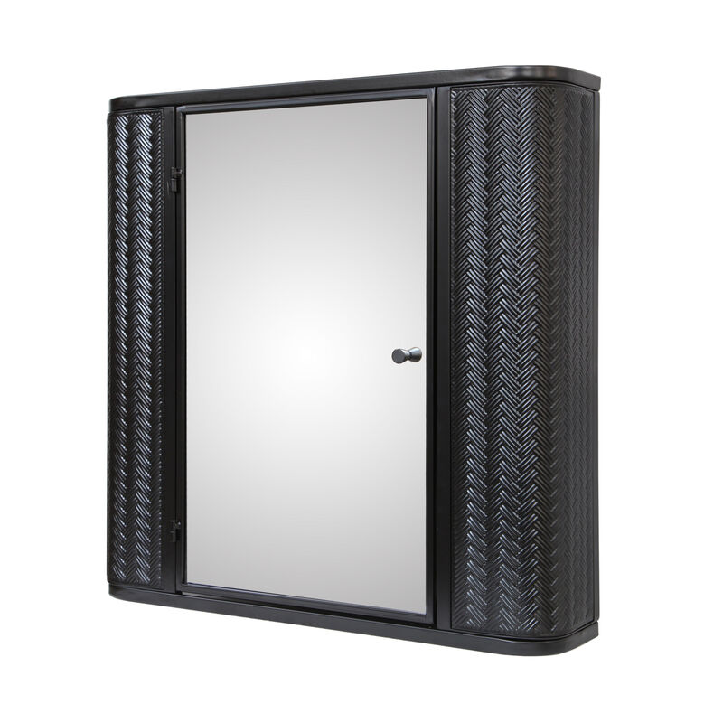 ELEMENT ACE Wall-Mounted Bathroom Cabinet with Mirror Metal Framed Door Medicine Cabinet Inner Shelves Storage Modern Farmhouse Style image number 6