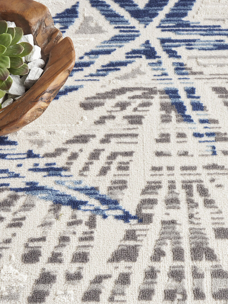 Seaside SDS04 Ivory/Gray/Blue 9' x 12' Rug