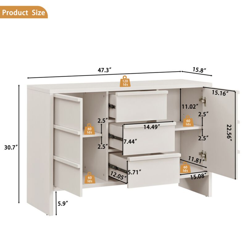 Tegjil Modern Sideboard Cabinet image number 9