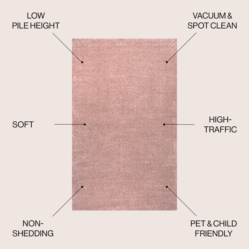 Haze Solid Low Pile Area Rug