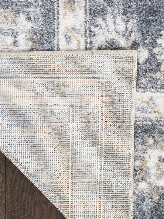 Astra Machine Washable ASW16 Dark Blue 4' x 6' Rug