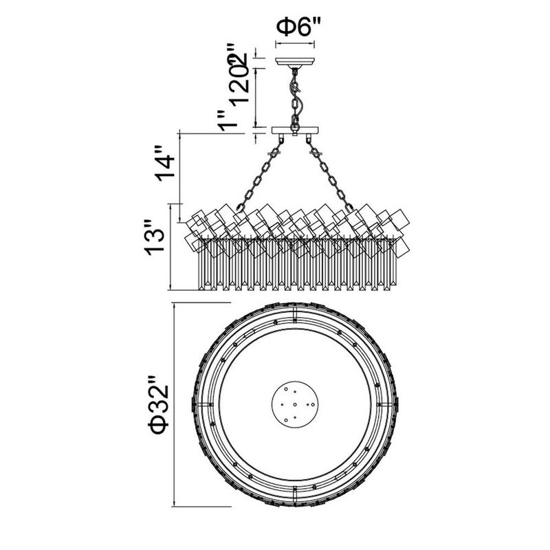 CWI Lighting Panache 8 Light Down Chandelier With Medallion Gold Finish