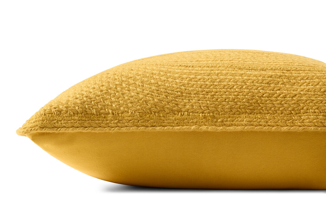 Yellow 20''x20'' Cover w/Poly Pillow