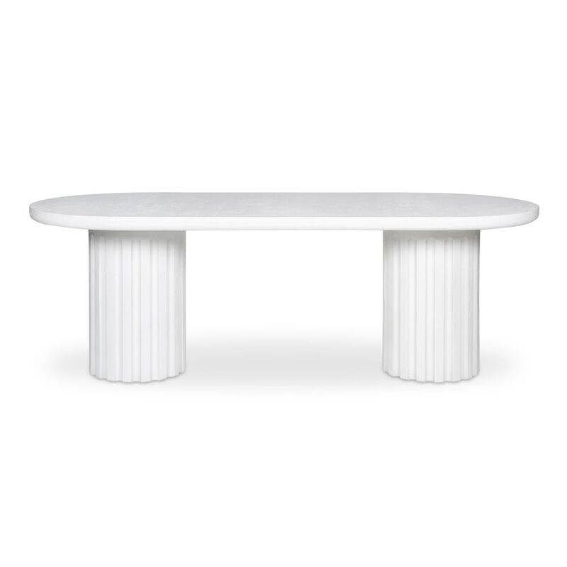 Moe's Home Collection Eris Outdoor Dining Table White