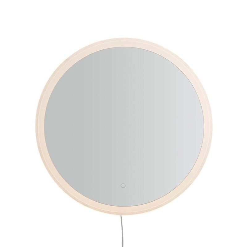 NOVA OF CALIFORNIA Super Star Round LED Mirror, 30 Round, Chrome