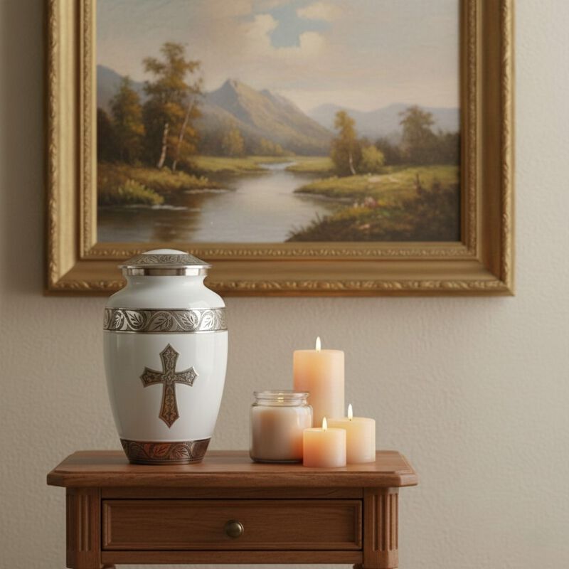 Memorial Urns accents cross image number 2