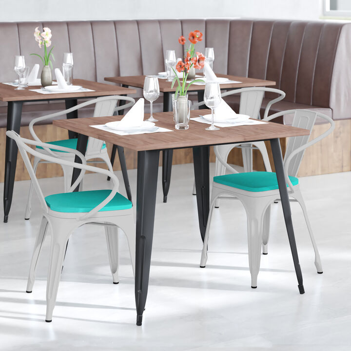 Metal Colorful Restaurant Chairs