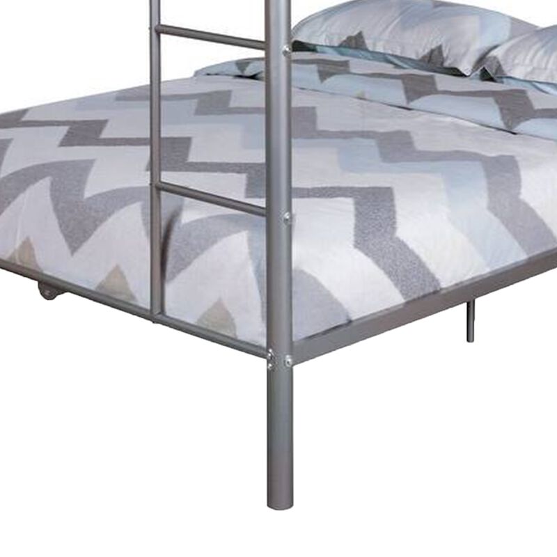 Fegy Bunk Bed with Ladder and Rails, Metal Frame image number 4