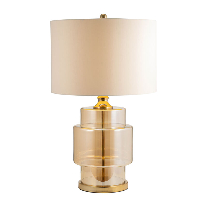 Glass, 30" Lustered Table Lamp image number 1