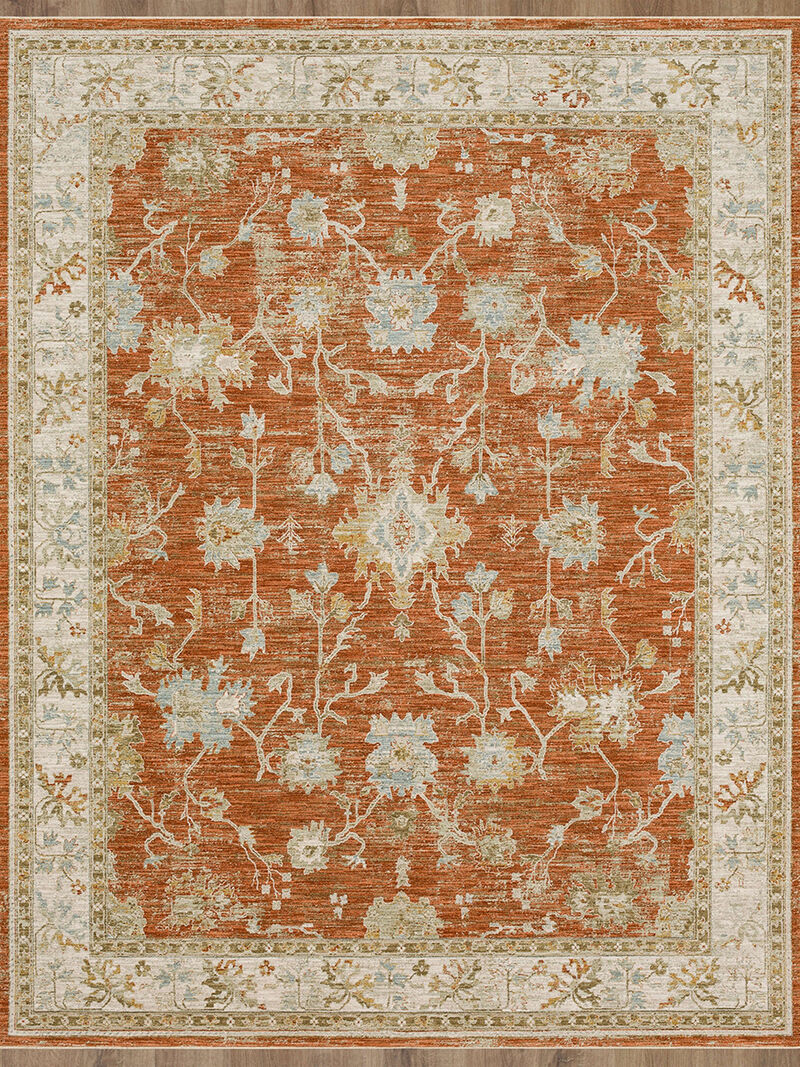 Adalia Iznik Rust 10' X 14' Rug