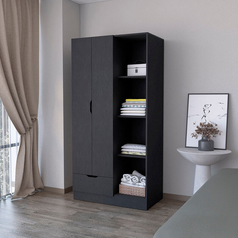 Armoire Dover, Bedroom, Black