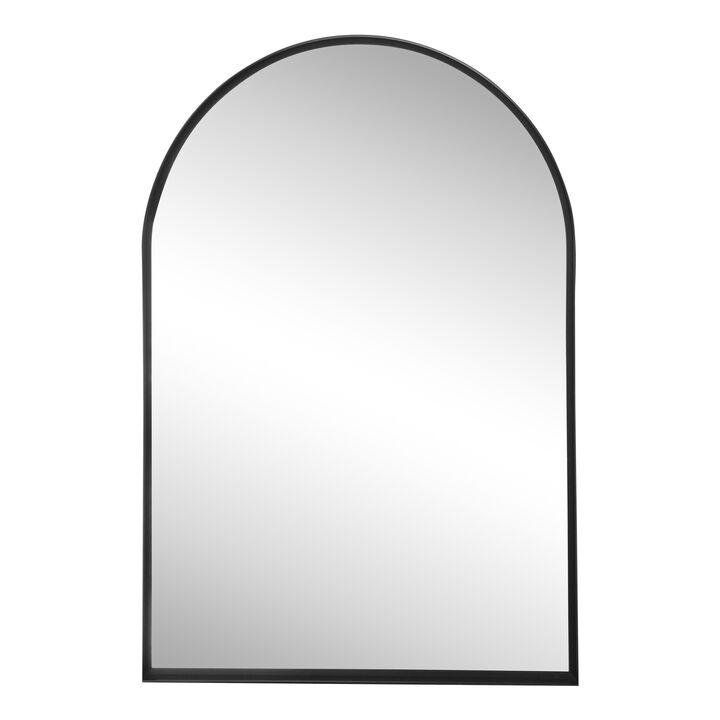 Elodie Arched Metal Framed Wall Mounted Mirror