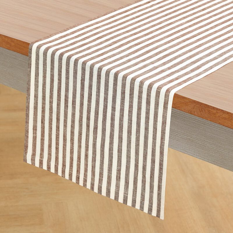 Linen Table Runner - Amalfi Stripe image number 1