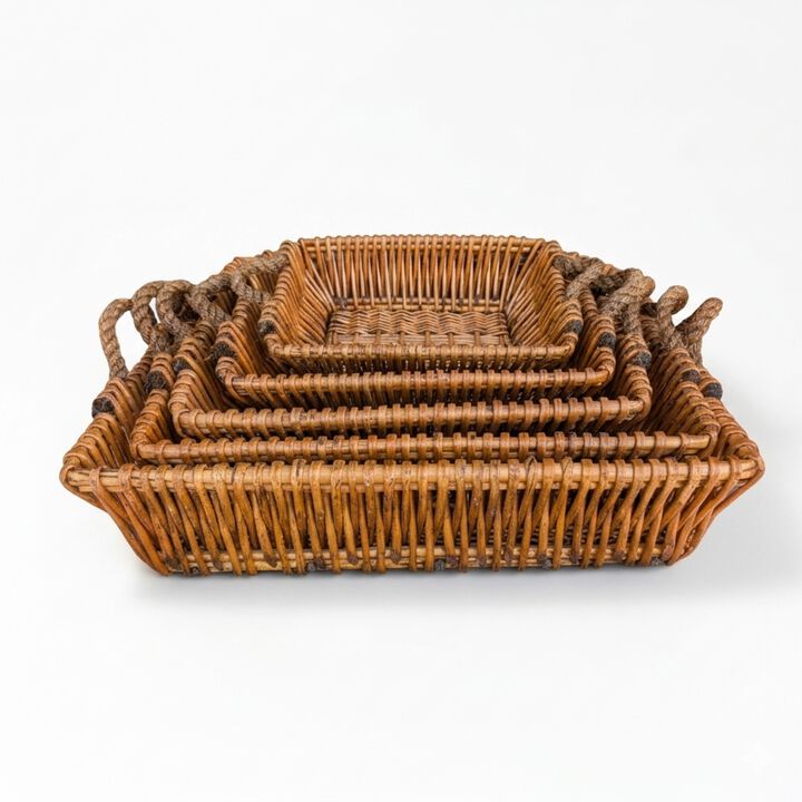Multi-Functional Willow Baskets Full Collection -5 Pieces Set