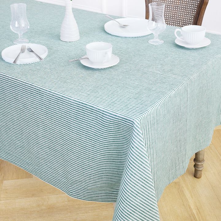 Linen Tablecloth - Narrow Stripe
