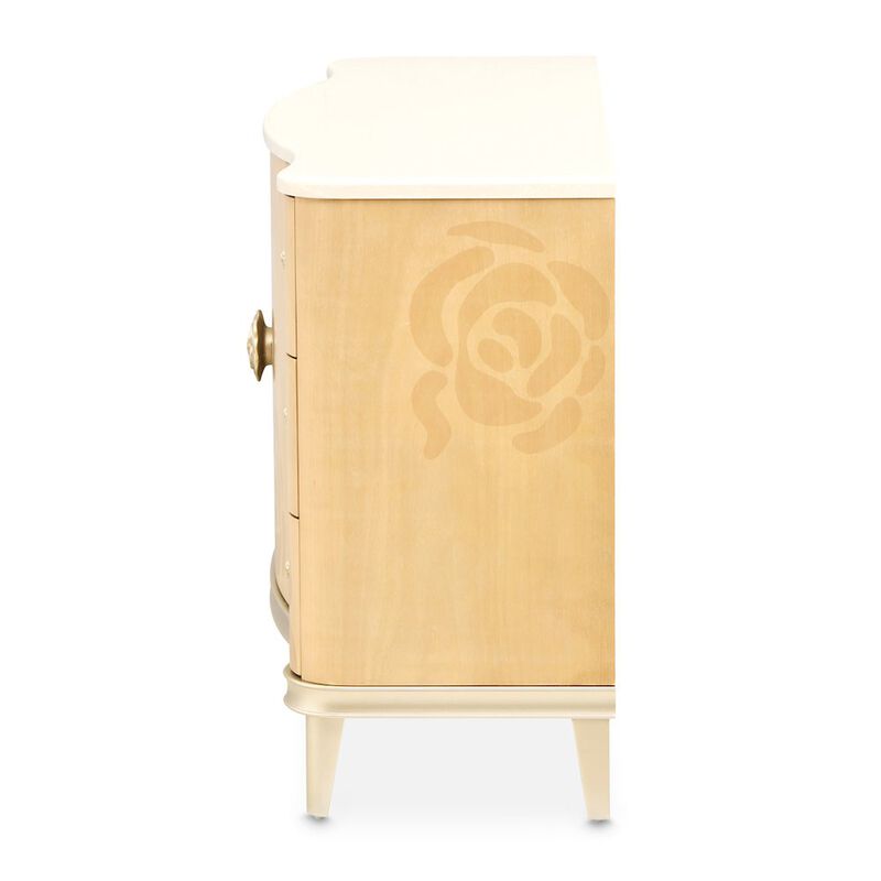 Michael Amini Camellia Field Dresser - Caramel image number 9