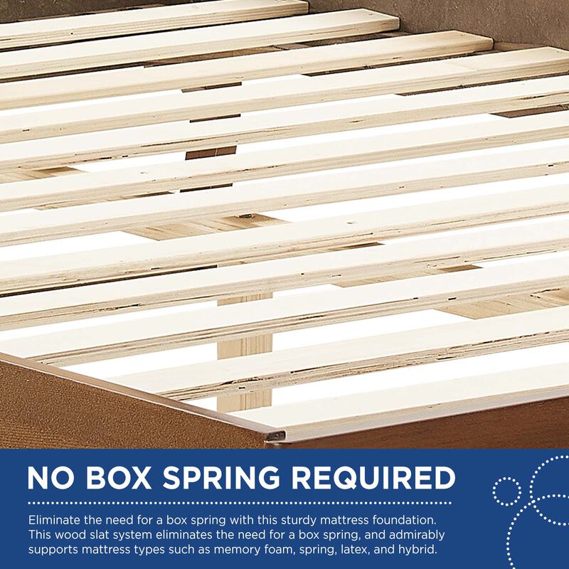 Modway - Sierra Cane and Wood King Platform Bed with Angular Legs image number 6