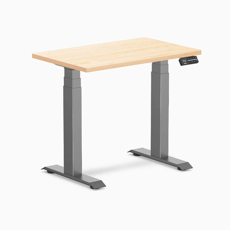Desky Dual Mini Hardwood Sit Stand Desk image number 0