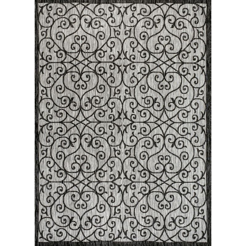 Madrid Vintage Filigree Textured Weave Indoor/Outdoor Area Rug