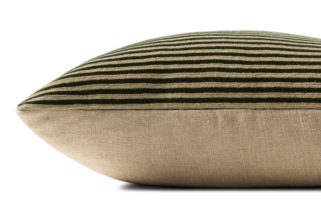 Green 18''x18'' Cover w/Down Pillow