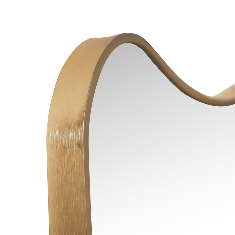 Alfie Large Rectangular Metal Framed Wall Mounted Full-Length Mirror