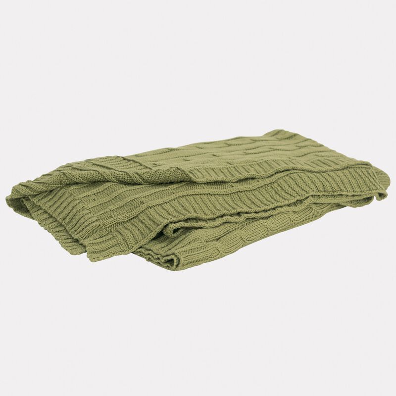Olive Green 50" x 60" Throw Blanket