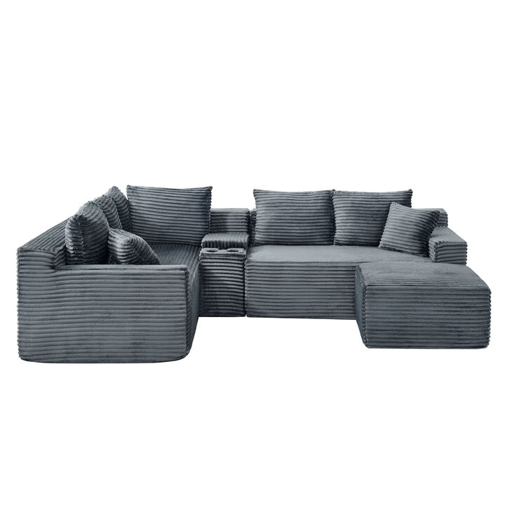 Prink L-Shaped Modular Sectional Sofa