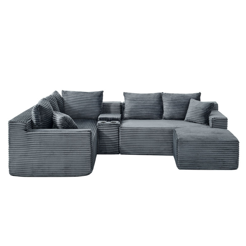 Prink L-Shaped Modular Sectional Sofa image number 0