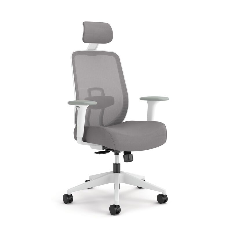 HON Altern Ergonomic Office Chair with Headrest, 3.5 Inch Thick Foam Cushion Seat, Mid Back Mesh Desk Chair, Adjustable Lumbar S