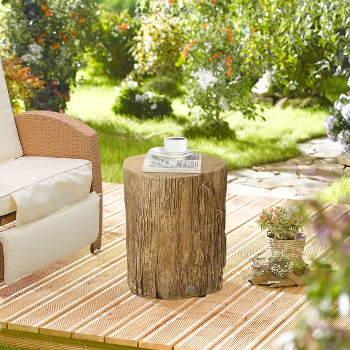 Hivvago Tree Stump Coffee Table for Indoor or Outdoor Use