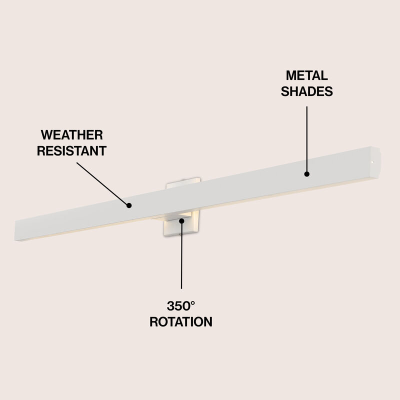 Vara Modern Minimalist Indoor/Outdoor Metal 350-Degree Rotatable Dimmable Integrated LED Wall Sconce