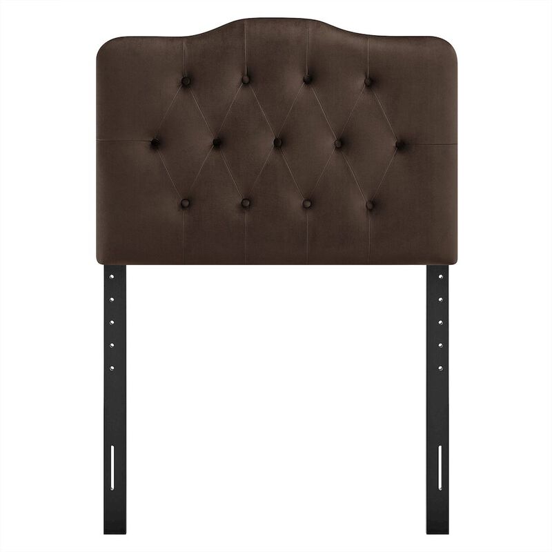 Annabel Stain-Resistant Performance Velvet Twin Headboard image number 3