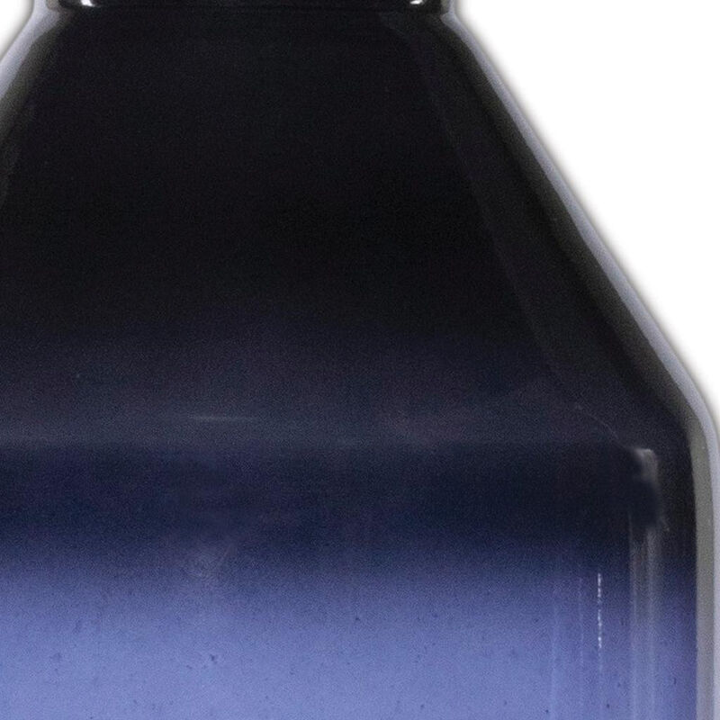 HomeRoots 7" Blue Ombre Glass Cylinder Table Vase image number 2