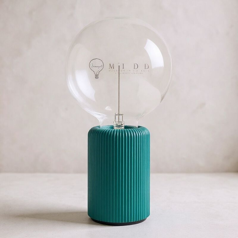 Bulb WONDERFUL WORLD Amber with Base Table Lamp PORTABLE Pop image number 1