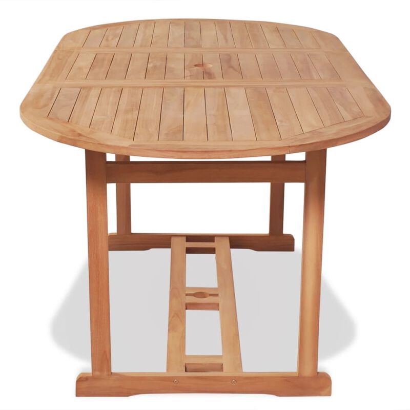 vidaXL Garden Table 70.8"x35.4"x29.5" Solid Teak Wood