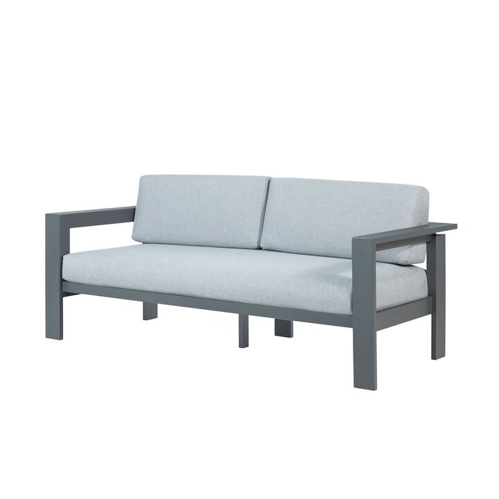 Crafters and Weavers Sardinia Aluminum Frame Outdoor 74 Love seat / Sofa