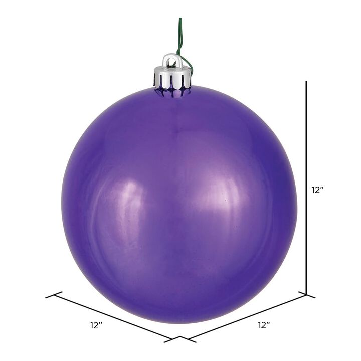 Vickerman Plum Shiny Ball UV Drilled Cap -