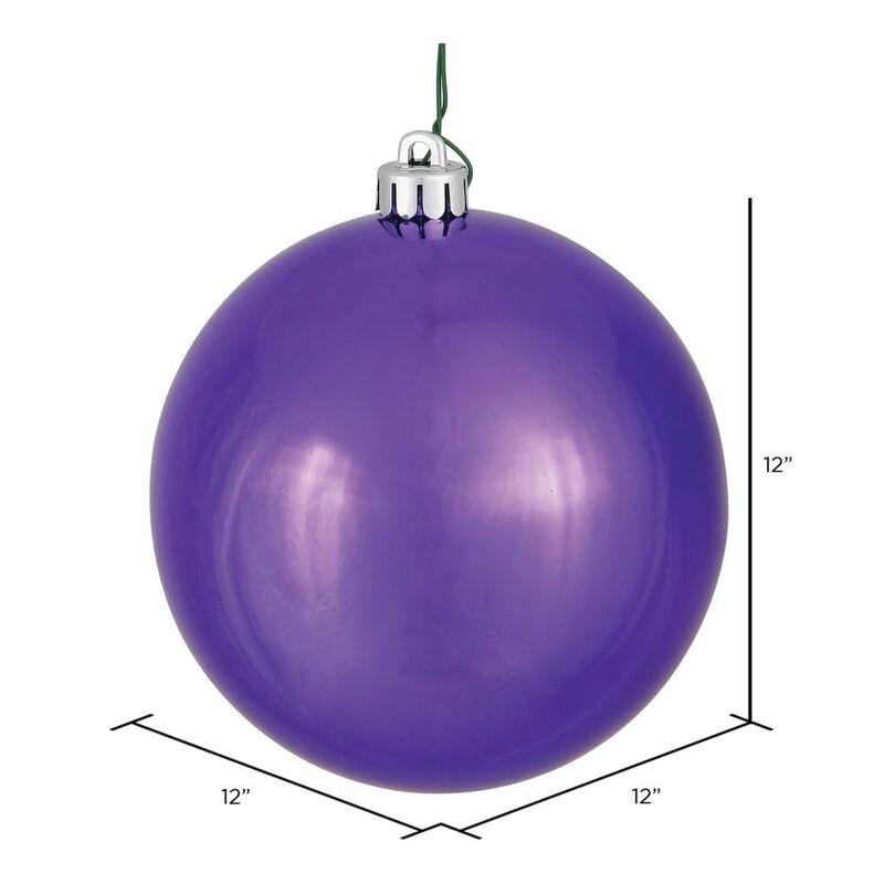 Vickerman Plum Shiny Ball UV Drilled Cap - image number 1