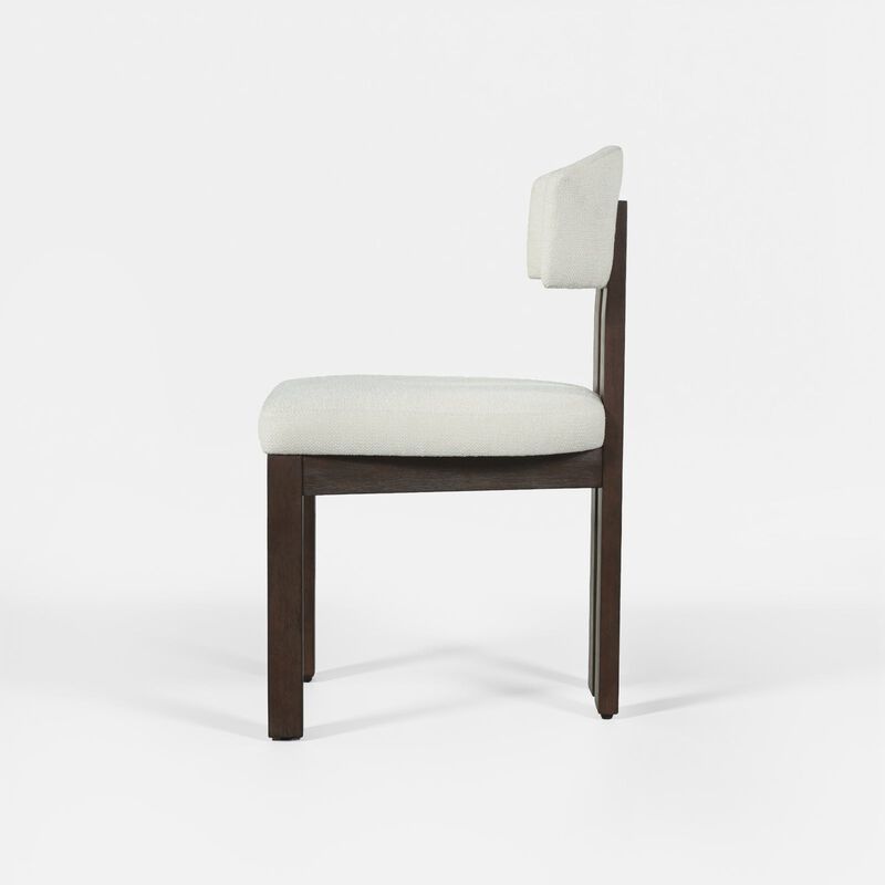 COLAMY HALO Modern Upholstered Wood Dining Chair image number 8