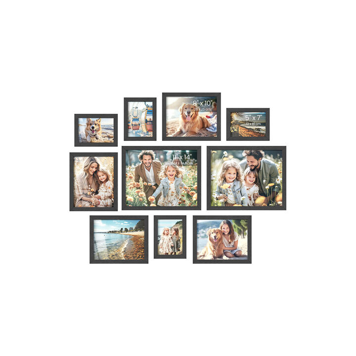 10 Piece Picture Frame Collage Set for Wall Home Decor
