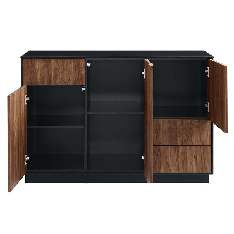 Modway EEI-6597-BLK-WAL Holden 47&rdquo; Sideboard, Black Walnut image number 3