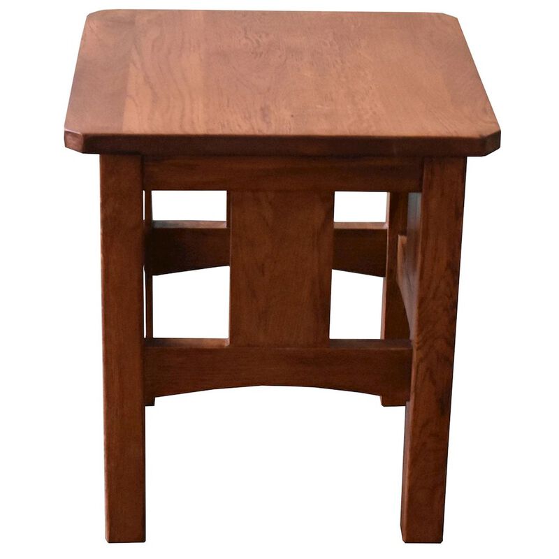 Crafters and Weavers Mission Oak Slat End Table - Michael's Cherry