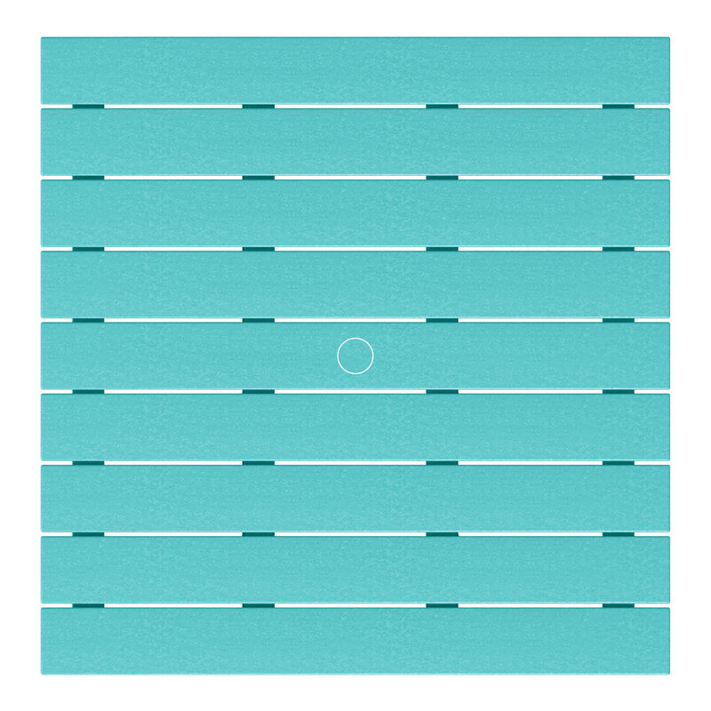 WestinTrends Low Outdoor HDPE Square Patio Coffee Table